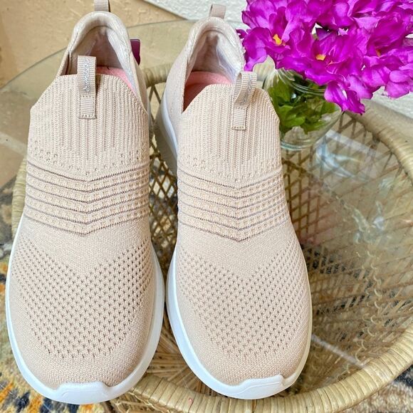 SKECHERS STRETCH FIT AIR COOLED MEMORY FOAM SNEAKERS 9 TAUPE - Picture 14 of 16